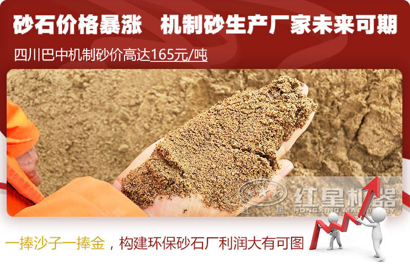 機(jī)制砂價(jià)格上漲，合理構(gòu)建環(huán)保砂石廠更賺錢